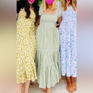 OPT smocked midi dress, size small